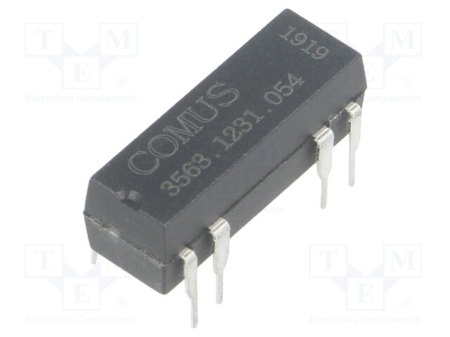Relay: reed; SPDT; Ucoil: 5VDC; 400mA; max.100VDC; 5W; Rcoil: 200Ω