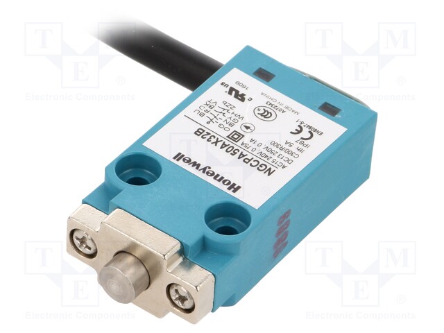 Limit switch; plunger; NC x2 + NO x2; 5A; max.0.03VDC; lead 5m