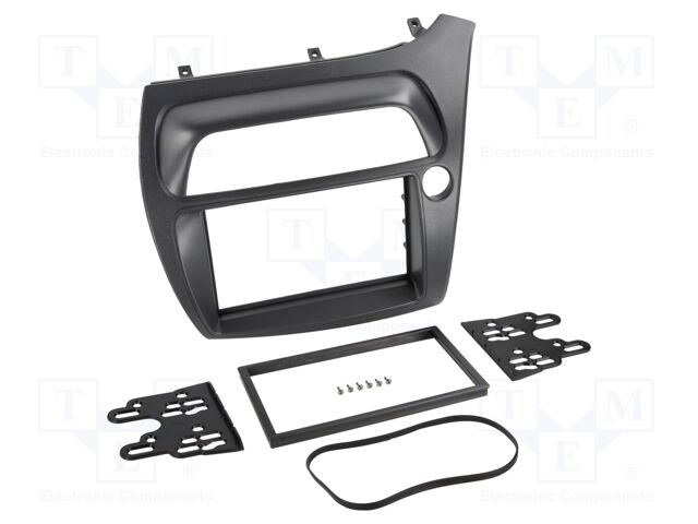 Radio frame; Honda; 2 DIN; black