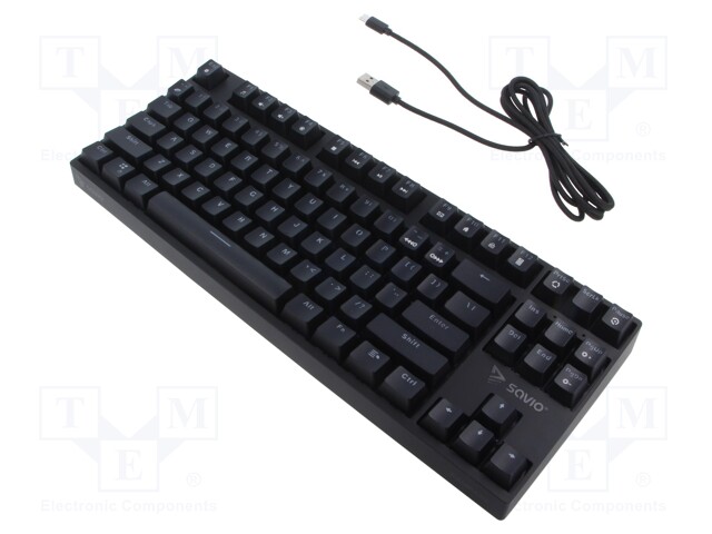 Keyboard; black; USB A,USB C; Features: mechanical keyboard,RGB
