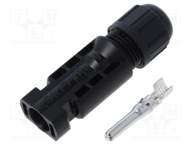 Connector: solar; male; straight; 4÷6mm2; with contacts; crimped
