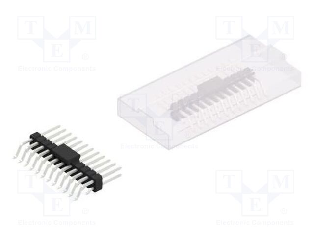 Connector: pin strips; pin header; male; PIN: 24; 2.54mm; SMT; 2x12