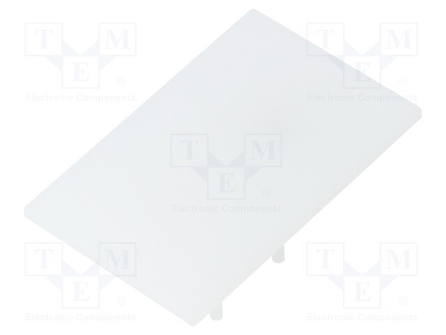 Cap for LED profiles; milky; PMMA; Application: VARIO30-02; V: E9