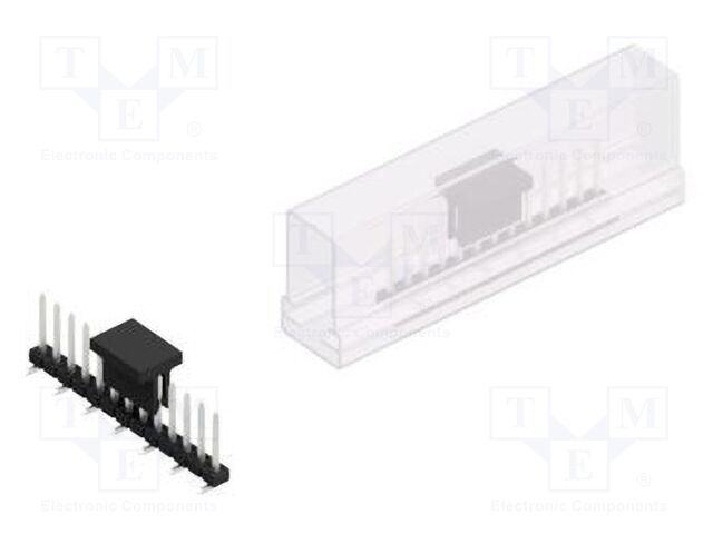 Connector: pin strips; pin header; male; PIN: 13; 2mm; SMT; 1x13
