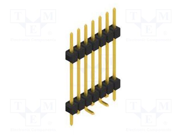 Connector: pin strips; pin header; male; PIN: 7; 2.54mm; SMT; 1x7