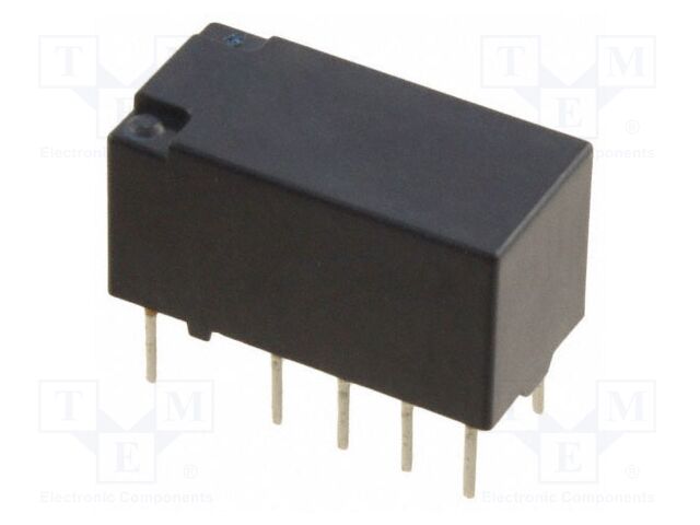 Relay: electromagnetic; DPDT; Ucoil: 5VDC; Icontacts max: 2A; TX