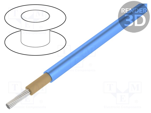 Wire; EN50618,SOLARFLEX®-X H1Z2Z2-K; stranded; Cu; 6mm2; blue