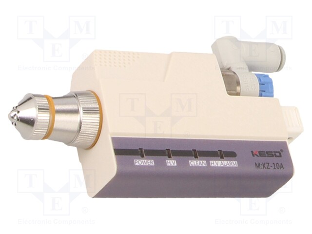 Ionized air gun; compact; ESD; 104.5x56.5x22mm; 0Ć·40Ā°C; 0.09kg
