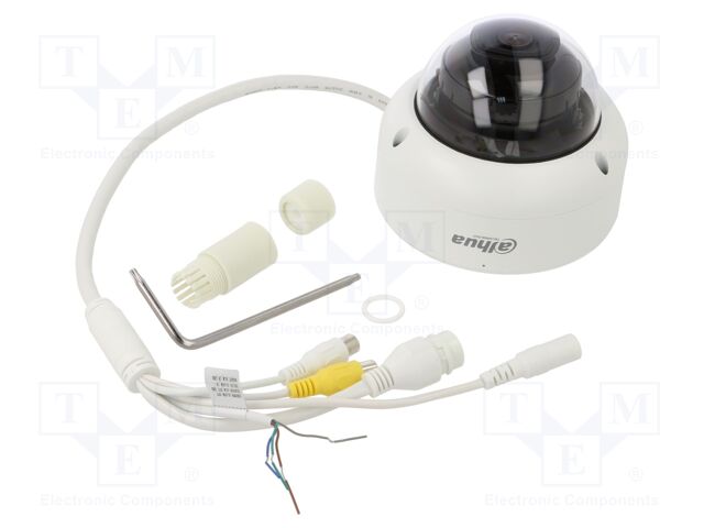 IP CCTV camera; twistable; 5Mpx; Dim: Ø111.7x89.1mm; IP67; 12VDC