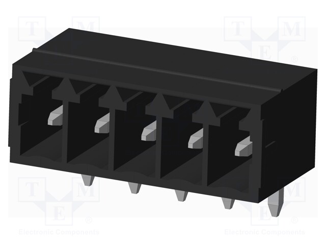 Connector: pluggable terminal block; socket; male; on PCBs