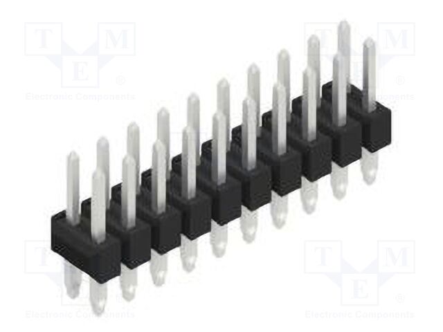 Connector: pin strips; pin header; male; PIN: 20; 2.54mm; THT; 2x10