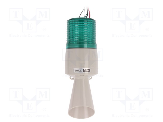 Signaller: lighting-sound; 24VDC; Colour: green; IP54; -30÷50°C