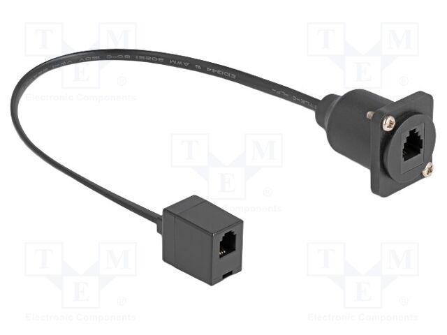 Cable: telephone; connection 1: 1; RJ10 socket,both sides; 0.3m