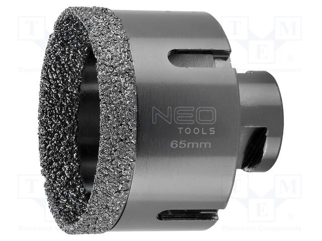 Diamond hole saw; Ø: 65mm; glaze,ceramic tile; Thread: M14