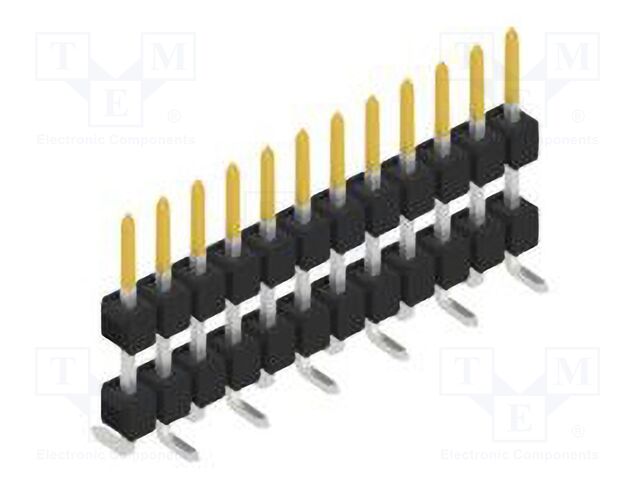 Connector: pin strips; pin header; male; PIN: 12; 2.54mm; SMT; 1x12