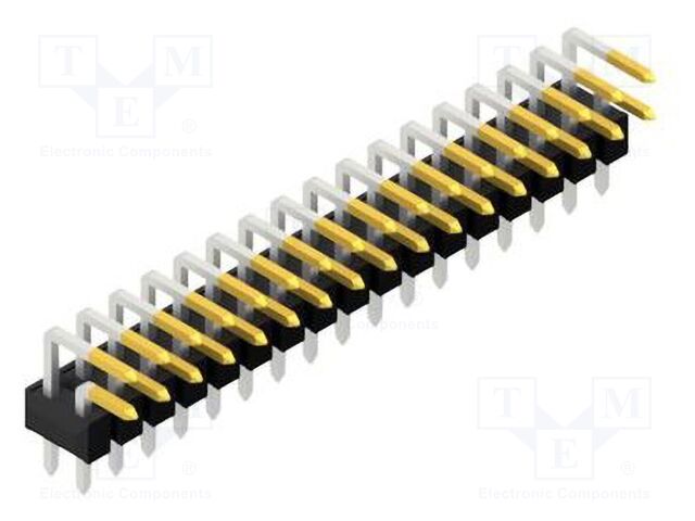 Connector: pin strips; pin header; male; PIN: 34; 2.54mm; THT; 2x17