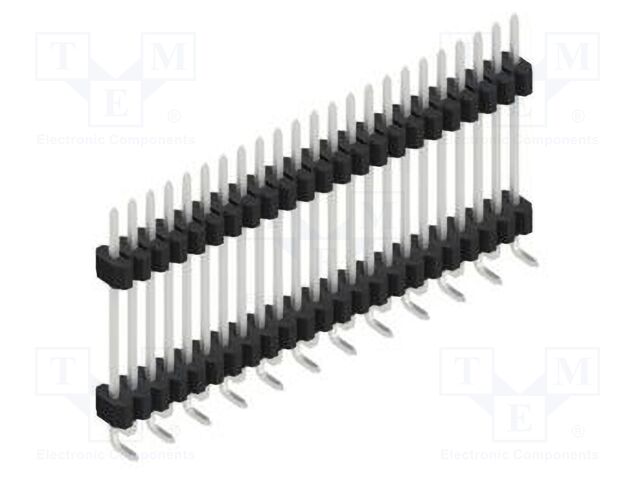 Connector: pin strips; pin header; male; PIN: 23; 1.27mm; SMT; 1x23