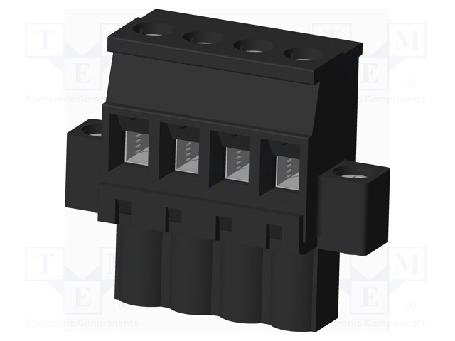 Connector: pluggable terminal block; plug; female; angled 90°