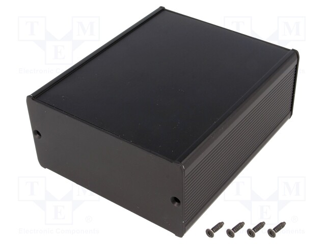 Enclosure: with panel; TUF; X: 105mm; Y: 120mm; Z: 52mm; aluminium