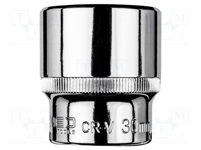 Socket; 6-angles,socket spanner; HEX 30mm; 1/2"