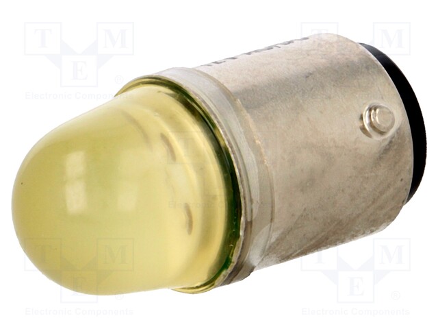 LED lamp; yellow; BA15D; 24VDC; 24VAC