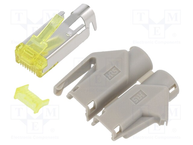 Plug; RJ45; PIN: 8; Cat: 6a; gold-plated; Layout: 8p8c; 27AWG÷24AWG