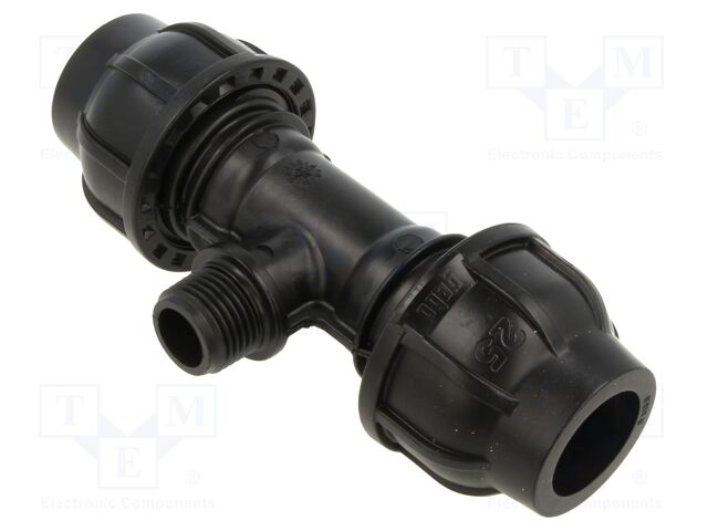 Splice terminal: clamping; for PE pipes; Plast; Medium: water