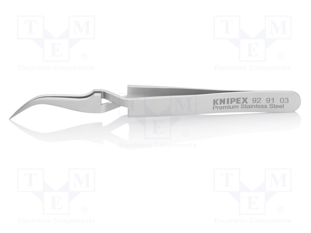 Tweezers; 115mm; for precision works; Blades: curved