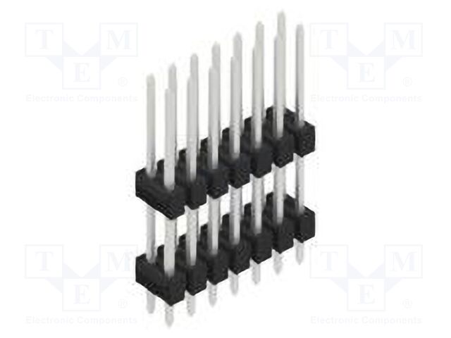 Connector: pin strips; pin header; male; PIN: 14; 2.54mm; THT; 2x7
