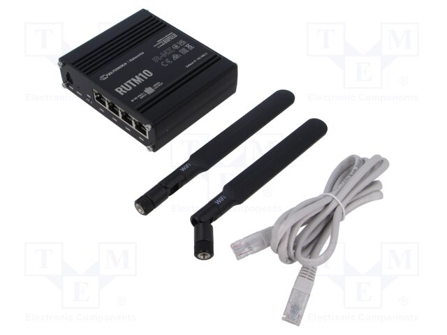 Router; Number of ports: 4; 9÷50VDC; Ethernet,USB,WiFi; RJ45; IP30