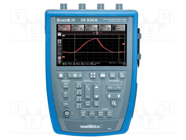 Scopemeter; Band: ≤100MHz; Channels: 4; 100kpts/ch; IP54; -20÷70°C