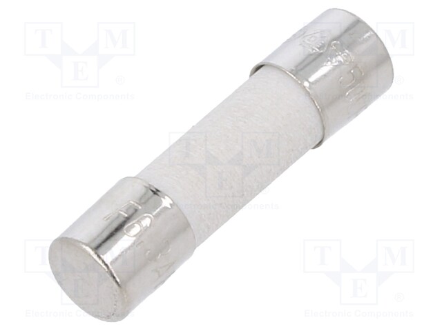 Fuse: fuse; 6.3A; 250VAC; ceramic; 20x5mm; brass; bulk