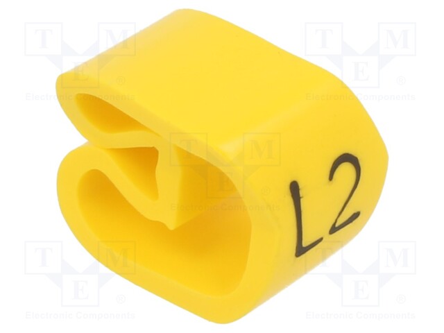 Markers; Marking: L2; 8÷16mm; PVC; yellow; -30÷60°C; leaded; PA-3