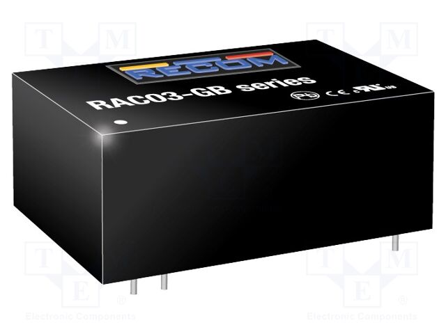 Converter: AC/DC; 3W; PCB; RAC