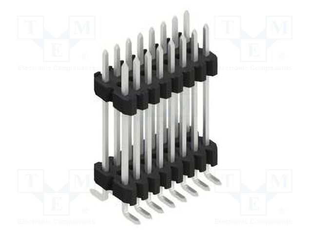 Connector: pin strips; pin header; male; PIN: 16; 1.27mm; SMT; 2x8