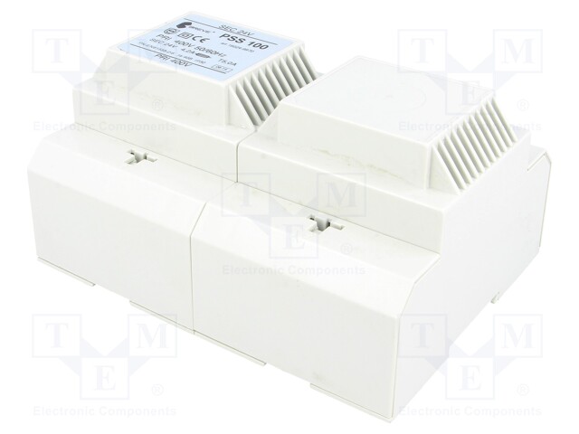 Transformer: safety; 100VA; 400VAC; 24V; IP30; Mounting: DIN; 2.2kg