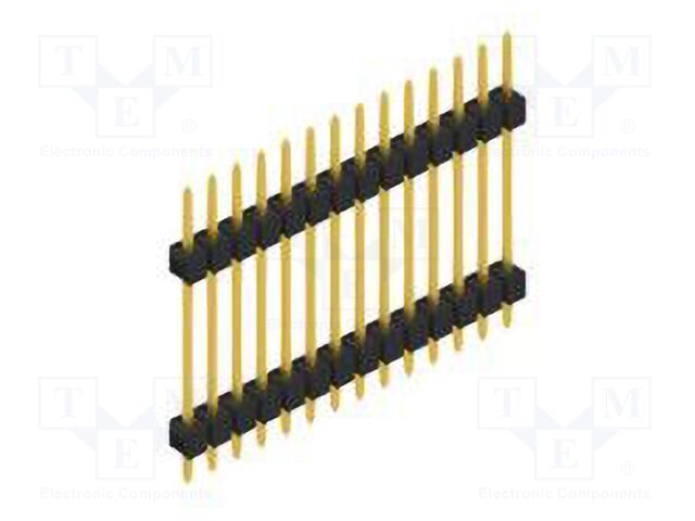 Connector: pin strips; pin header; male; PIN: 14; 2.54mm; THT; 1x14