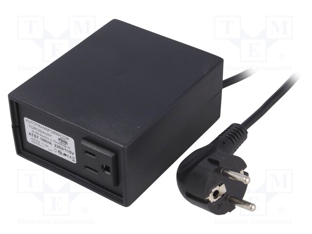 Autotransformer; 230VAC; Power: 100VA; Usec.1: 115V