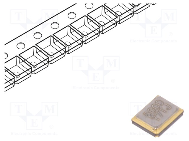 Resonator: quartz; 50MHz; ±10ppm; 10pF; SMD; 2x1.6x0.5mm