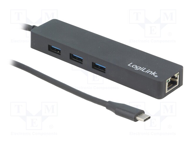 Hub USB; USB 3.0; PnP; Number of ports: 3; 5Gbps