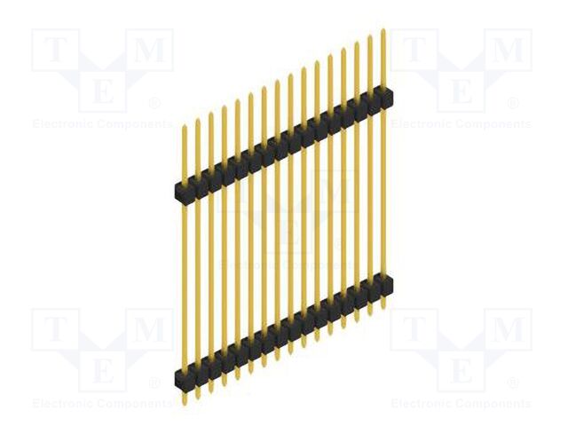 Connector: pin strips; pin header; male; PIN: 16; 2.54mm; THT; 1x16