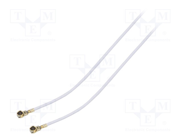Cable: coaxial; U.FL,both sides; female; angled 90°; female; 0.3m