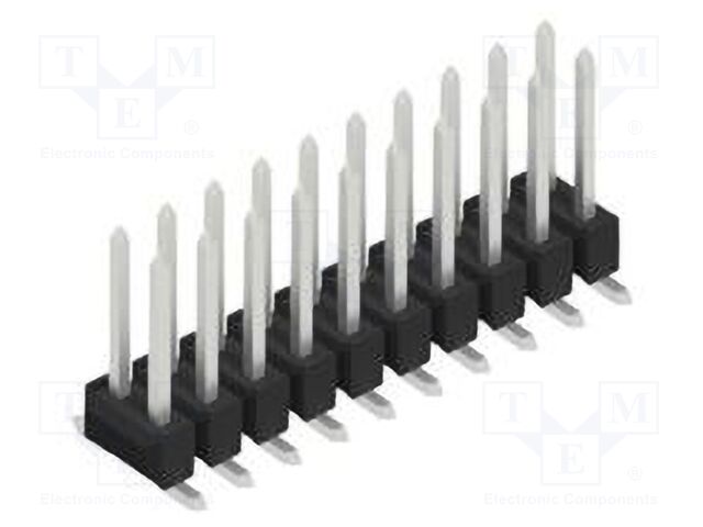 Connector: pin strips; pin header; male; PIN: 20; 2.54mm; SMT; 2x10