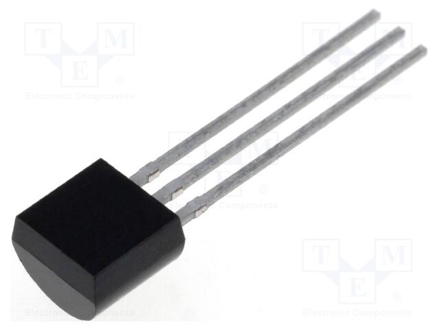 Temperature Sensor IC, Digital, ± 0.6875°C, -50 °C, 150 °C, TO-92, 2 Pins