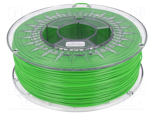 Filament: TPU; 1.75mm; green (light); Printing temp: 210÷230°C