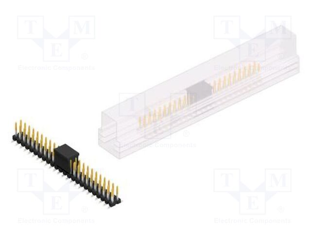 Connector: pin strips; pin header; male; PIN: 48; 2.54mm; SMT; 2x24