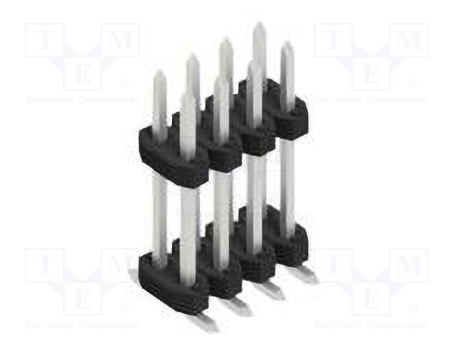 Connector: pin strips; pin header; male; PIN: 8; 2mm; SMT; 2x4; 100V