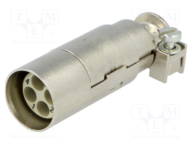 Connector: HDC; male; Han Modular Quintax; PIN: 4; shielded