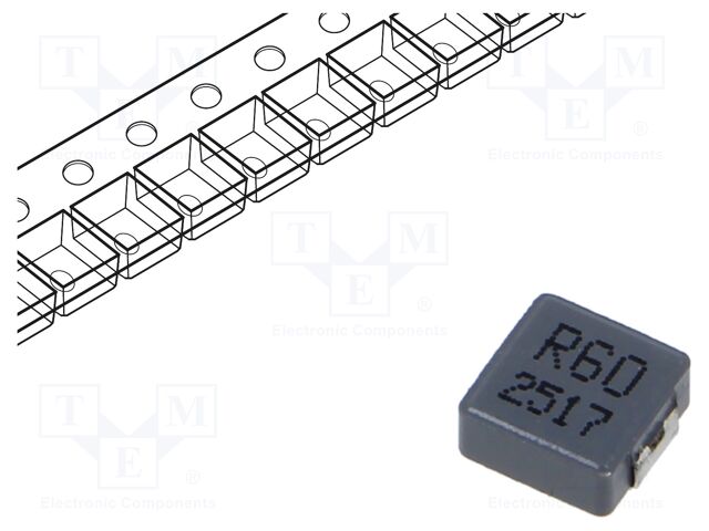 Inductor: wire; SMD; 600nH; ±20%; 7.3x6.6x2.8mm
