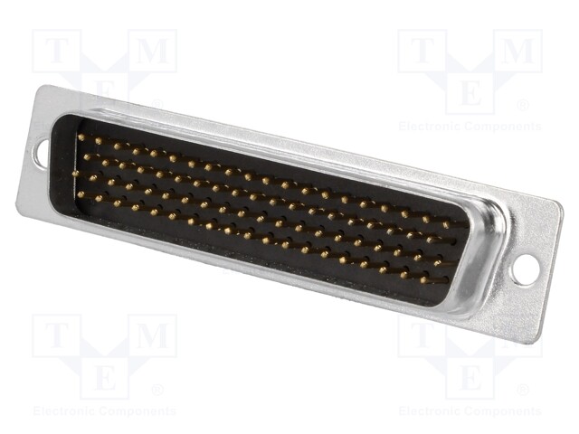 D-Sub HD; PIN: 78; plug; male; stamped and formed contacts; black